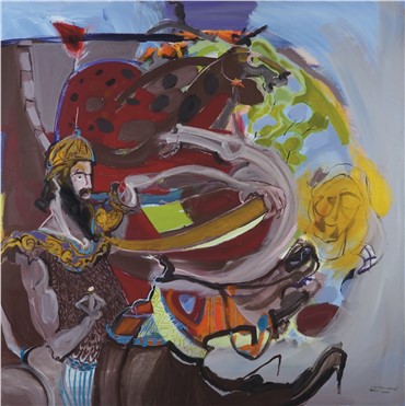 Painting, Rokni Haerizadeh, Razm, 2006, 4407