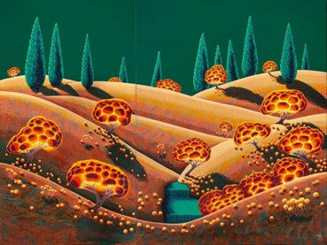 Painting, Arezoo Shahdadi, Inflamed, 2025, 80715