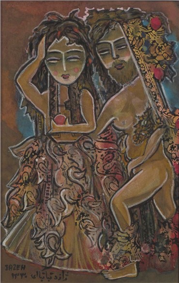 Painting, Jazeh Tabatabai, Untitled, 1951, 6164