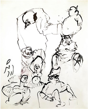 Drawing, Ardeshir Mohassess, Untitled, , 21963