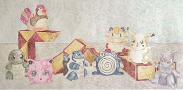 Painting, Terme Ziaei, Childhood Memories, 2022, 83478