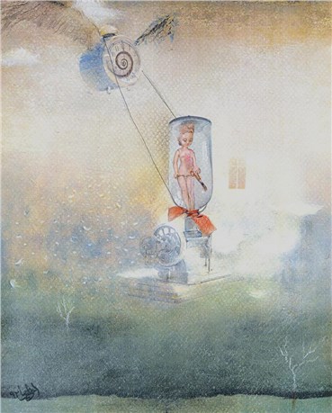 Painting, Mina Akhavan, Muted childhood, 2013, 25101