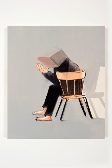 Painting, Tala Madani, Boxed Head, 2011, 74943