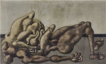 Painting, Bahman Mohassess, Requiem Omnibus (Death of Martin Luther King), 1968, 8838
