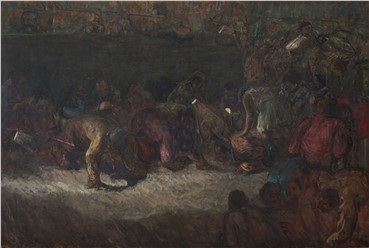 Painting, Majid Fathizadeh, Gathering, 2017, 18662