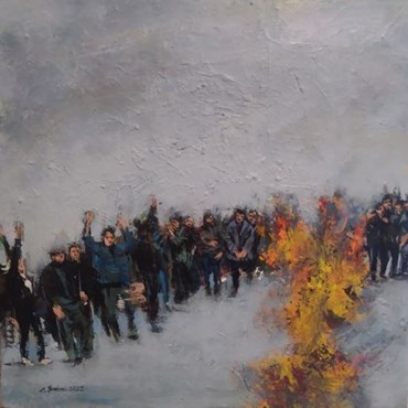Mostafa Ghorbani, Fire in the Reeds, 2022, 0