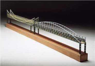 Sculpture, Siah Armajani, Model for the Irene Hixon Whitney Bridge, 1985, 6493