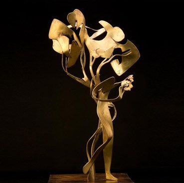 Sculpture, Iraj Zand, Woman and Tree, 2001, 50597
