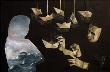 Painting, Maryam Ebtekar, Paper Boat, 2012, 11027