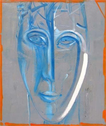 Painting, Nima Petgar, Blue Face, , 12219