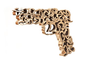 Sculpture, Farnaz Rabieijah, The Golden Gun, 2012, 1198