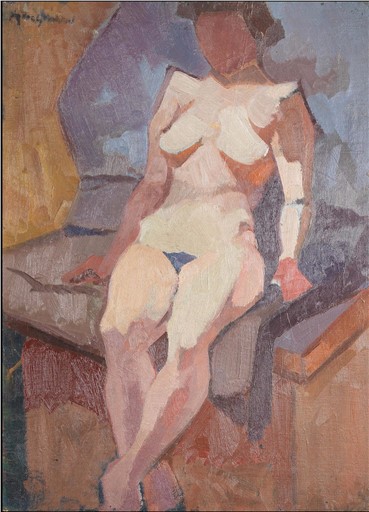 Painting, Marcos Grigorian, Seated, 1953, 8859