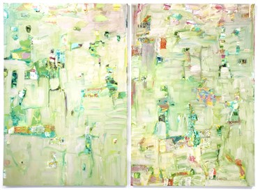 Painting, Reza Derakshani, Hunting Green, 2016, 8882