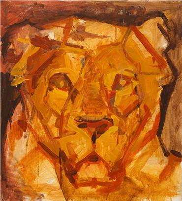 Painting, Amirhossein Akhavan, Portrait of a Lion, 2015, 8997