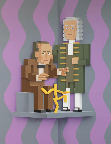 Painting, Sepand Danesh, The Composer (G.Gould, J-S. Bach), 2025, 82358