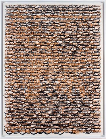 Painting, Hadieh Shafie, Grid Cut Peel Orange 1, 2017, 31785
