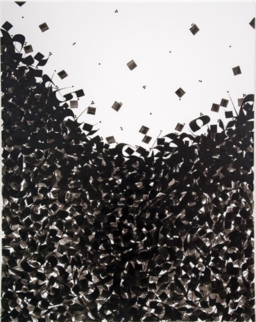 Painting, Pouran Jinchi, Black Painting, 2013, 1702