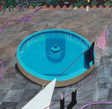 Painting, Azadeh Nia, Blue Reflections, 2024, 75262