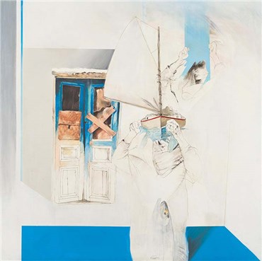 Painting, Alireza Espahbod, Thirst, 1997, 35822