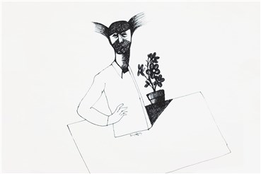 Drawing, Alireza Espahbod, Untitled, 1971, 22091