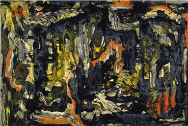 Painting, Behjat Sadr, Paradis, Panel of the triptych, 1956, 38295