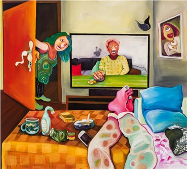 Painting, Reihaneh Hosseini, When I'm Alone, 2020, 32796