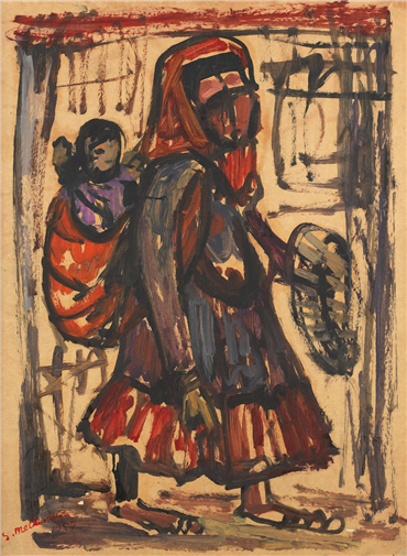 Painting, Sirak Melkonian, Motherhood, 1957, 29558