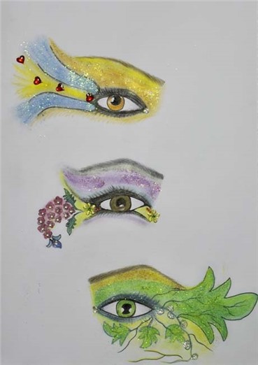 Works on paper, Shirin Aliabadi, Eye Want Everything, 2010, 984