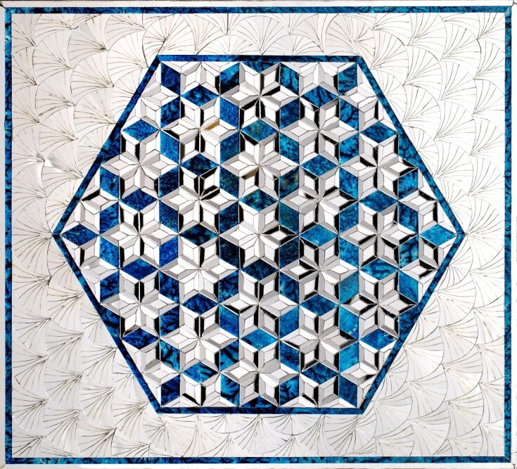 Monir Shahroudy Farmanfarmaian, Variation of Hexagon, 2013