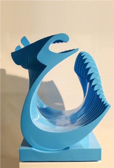 Sculpture, Ramin Shirdel, Esq Blue, 2017, 7208