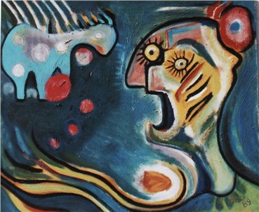 Painting, Abolghassem Atighetchi (Abol), LE CRI, 1989, 33915