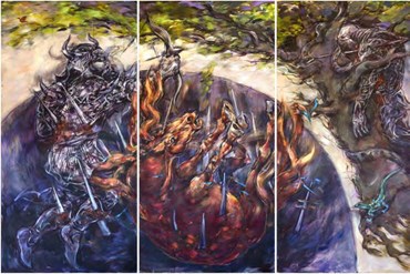 Painting, Niloufar Ghaderinejad, The Eighth Passage (Well), 2024, 80862