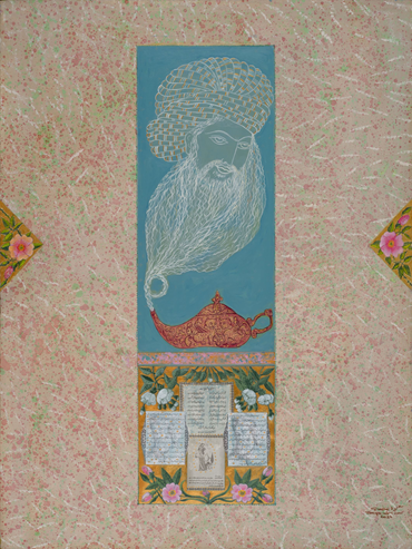 Painting, Gizella Varga Sinaei, Magic Lamp, 2024, 74712