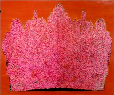 Painting, Reza Derakshani, Crown Pink, 2010, 22957