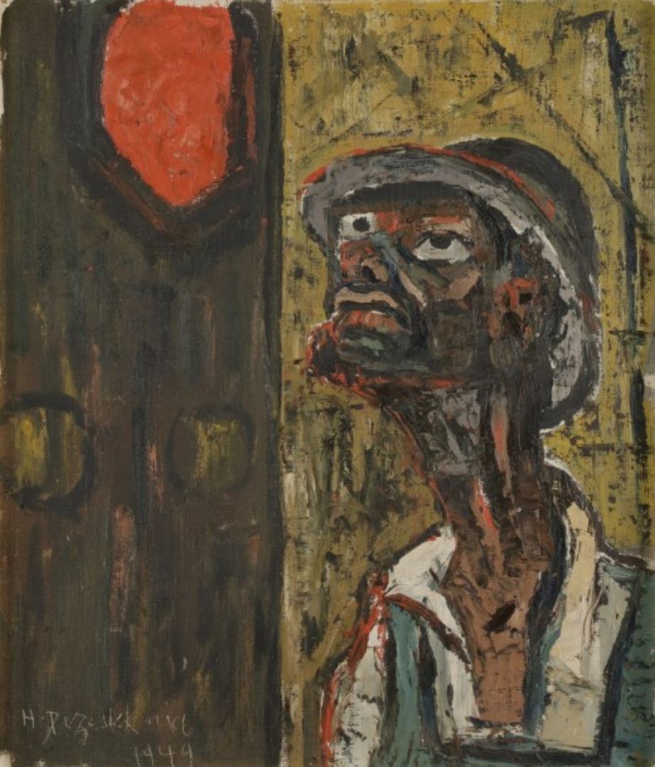 Houshang Pezeshknia, Portrait D'homme (A Man's Portrait), 1949