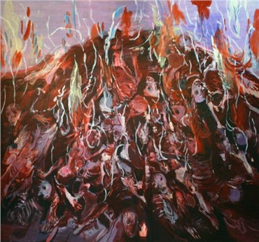 Painting, Dariush Hosseini,  Celebration, 2012, 1448