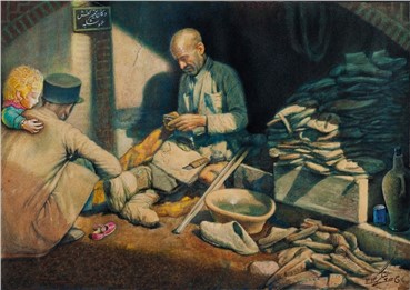 Works on paper, Jafar Petgar, Crippled Shoemaker, 1935, 6897