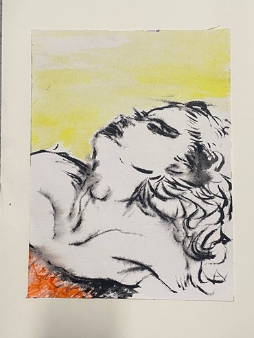 Painting, Mahsa Merci, Falling Behind, 2025, 81849