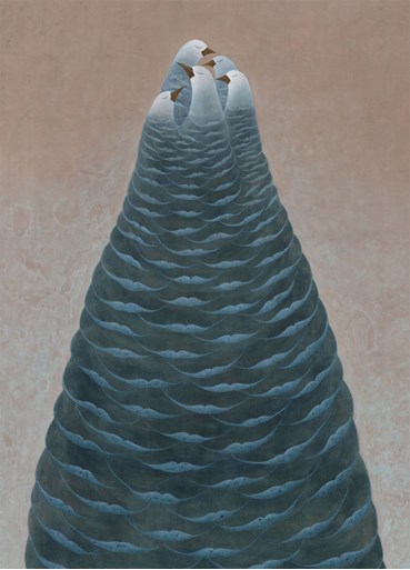 Painting, Maryam Lamei, The Mountains Are Together and Alone, 2023, 78080