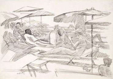 Drawing, The Late Ali Golestaneh, Untitled, 1982, 45180