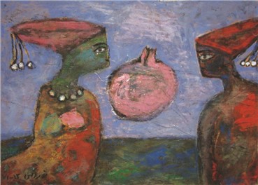 Painting, Ahmad Nasrollahi, Untitled, 1991, 878