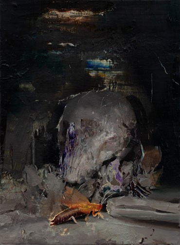Hamid Yaraghchi, Skull and Insect, 2022, 0