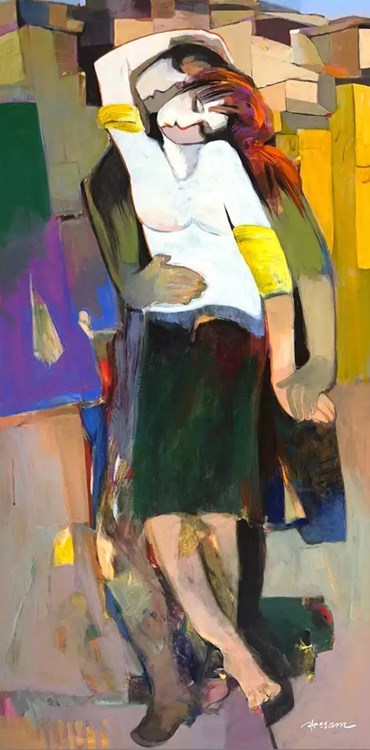 Painting, Hessam Abrishami, Fate, 2024, 77910