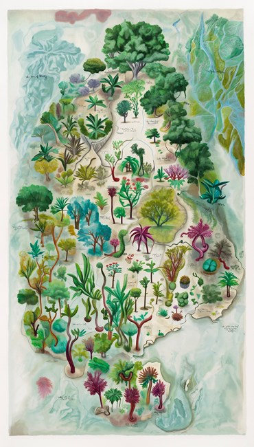 Painting, Elaheh Ramezani, An Accidental Plantation in an Unlikely Geography, 2024, 83705
