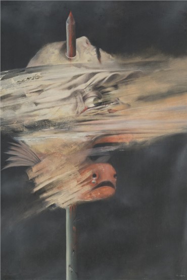 Painting, Alireza Espahbod, Origin of Species, 1987, 7912