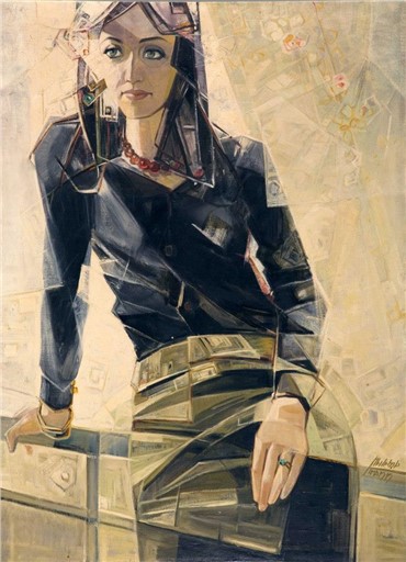 Painting, Davood Emdadian, His Wife Soheila, 1974, 8563