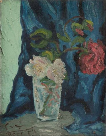 Painting, Bahman Mohassess, Vase of Flowers , 1949, 16981