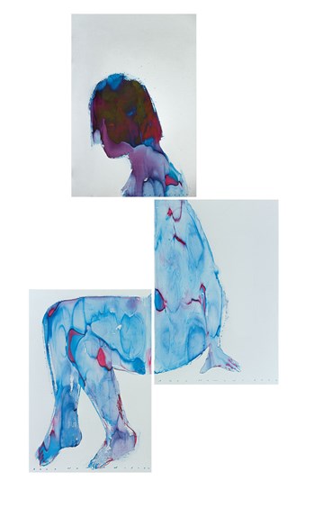 Painting, Ahoo Hamedi, Blue , 2024, 70034