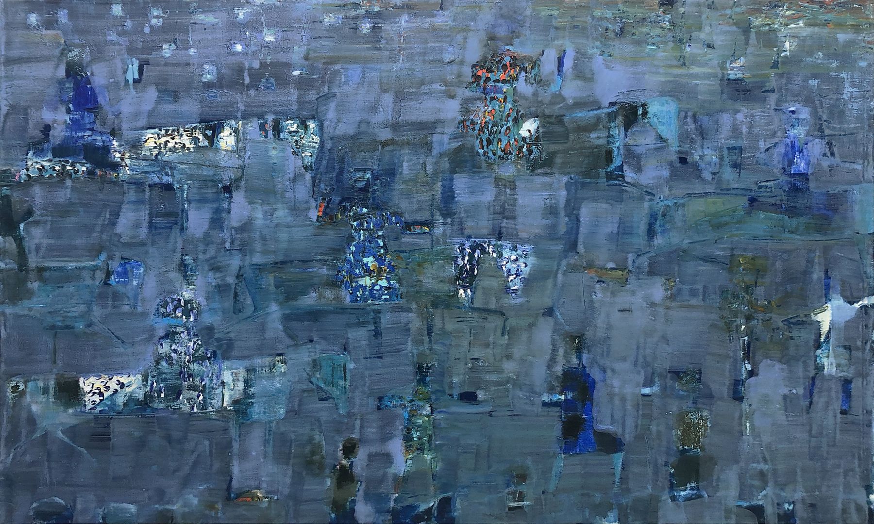 Reza Derakshani, Indigo Hunt, 2019