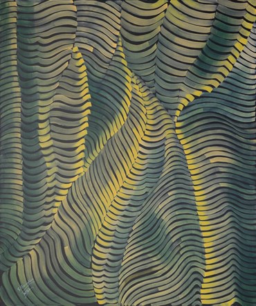 Sculpture, Seroj Barseghian, Yellow Waves, 2020, 48098